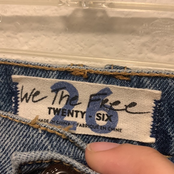 NWT free people/we the free blue denim skirt size 26 - Picture 4 of 6